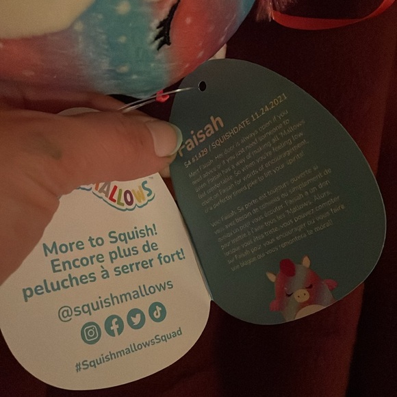 Set of 2 Squishmallows Plush Ornaments - Picture 7 of 14